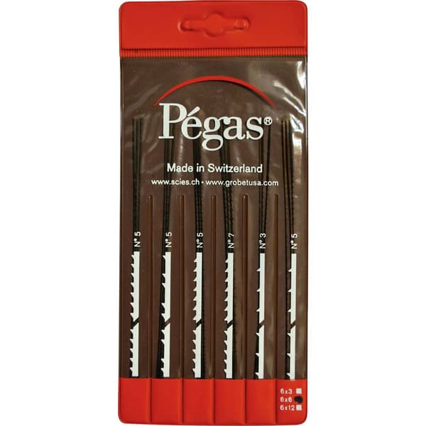 Pegas PS906x6DI 1 set 6-delars lövsågbladsats