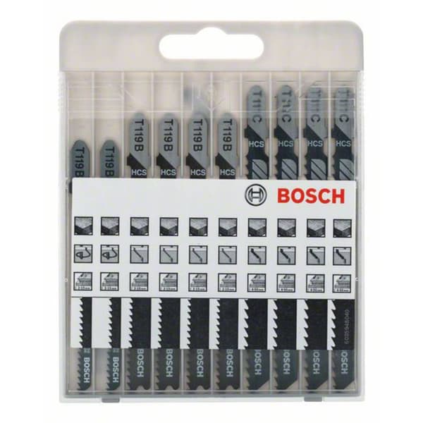 Bosch Accessories 2607010629 Sticksågbladset, Basic for Wood, 10-delar, T 119 BO T 119 B T 111 C 1 set