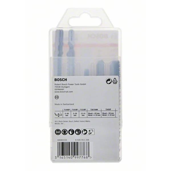 Bosch Accessories 2607011438 JSB, multimaterialpack, 15-delars 15 st