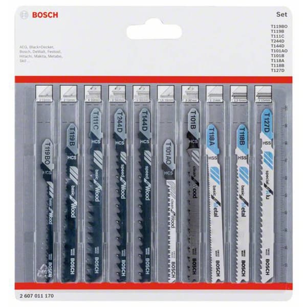 Bosch Accessories 2607011170 Sticksågbladset Wood and Metal, 10-delad 10 st