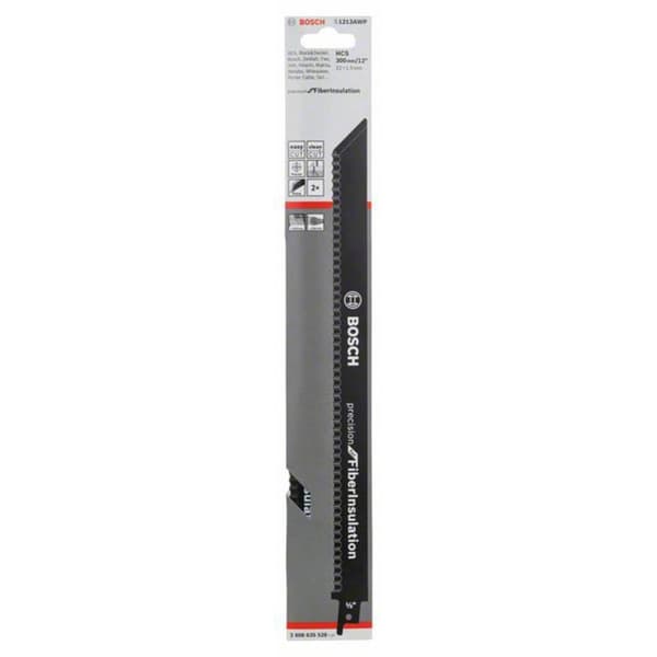 Bosch Accessories 2608635528 Tigersågblad s 1213 AWP, Precision for FibreInsulation, 2-pack 1 st