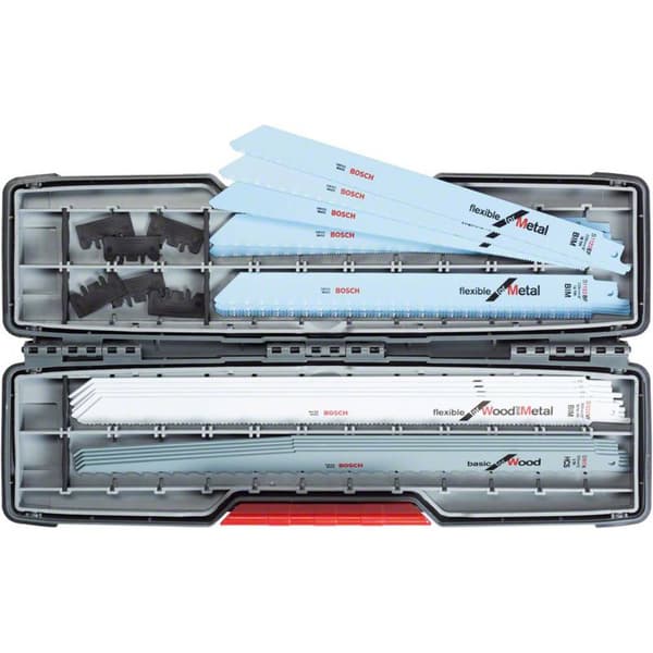 Bosch Accessories 2607010996 Sabelsågbladsset All-in-One i Tough Box, 20-delars, för slagsåg Sågblad, längd 300 mm 1 se