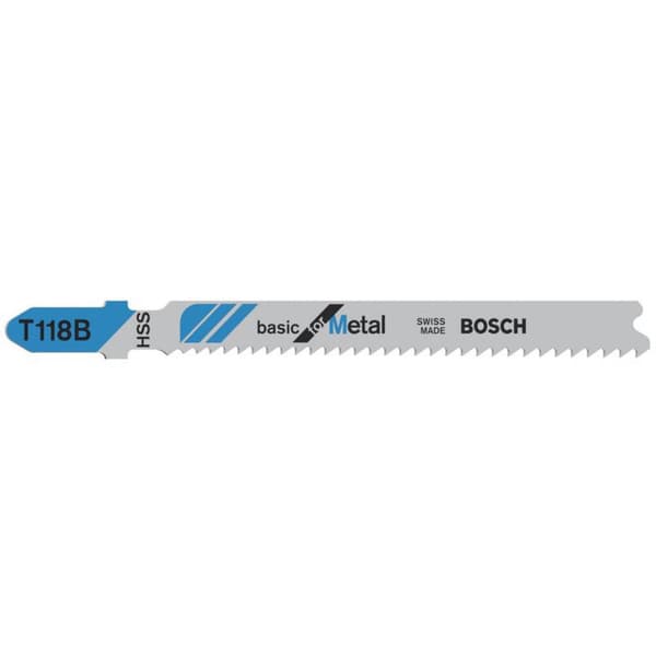 Bosch Accessories 2608631673 Sticksågsblad T 118 B - Basic for Metal 3 st