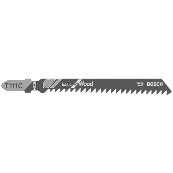 Bosch Accessories 2608630033 Sticksågsblad T 111 C - Basic for Wood 5 st