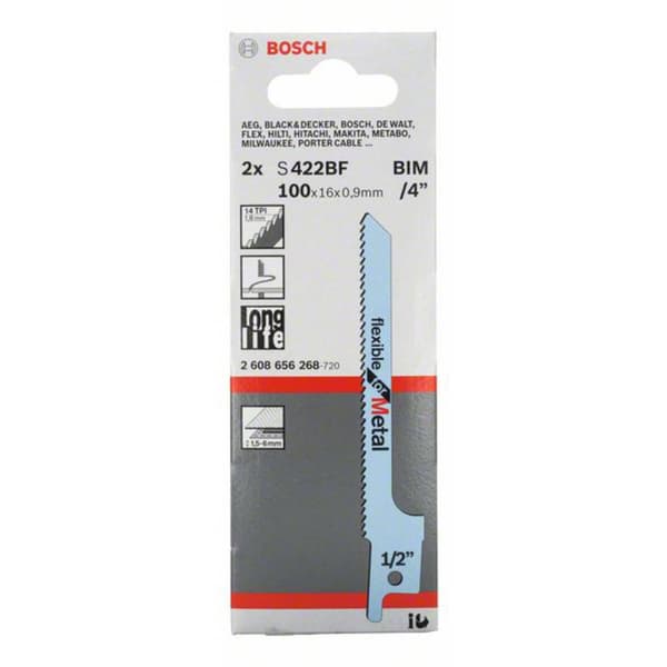 Bosch Accessories 2608656268 Tigersågblad S 422 BF, Flexible for Metal, 2-pack 2 st