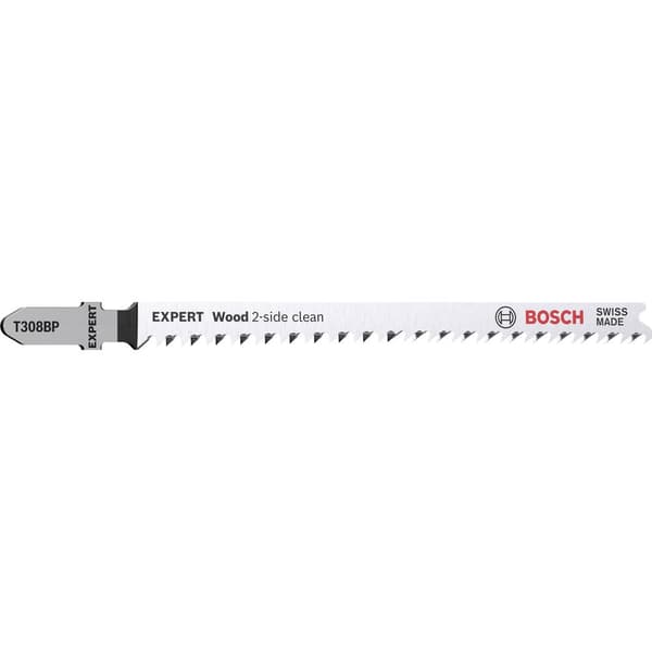 Bosch Accessories 2608900558 EXPERT ‘Wood 2-side clean’ T 308 BP sticksågblad, 5 stycken 5 st