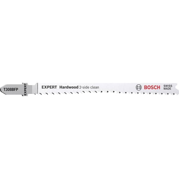 Bosch Accessories 2608900548 EXPERT ‘Hardwood 2-side clean’ T 308 BFP sticksågblad, 5 stycken 5 st