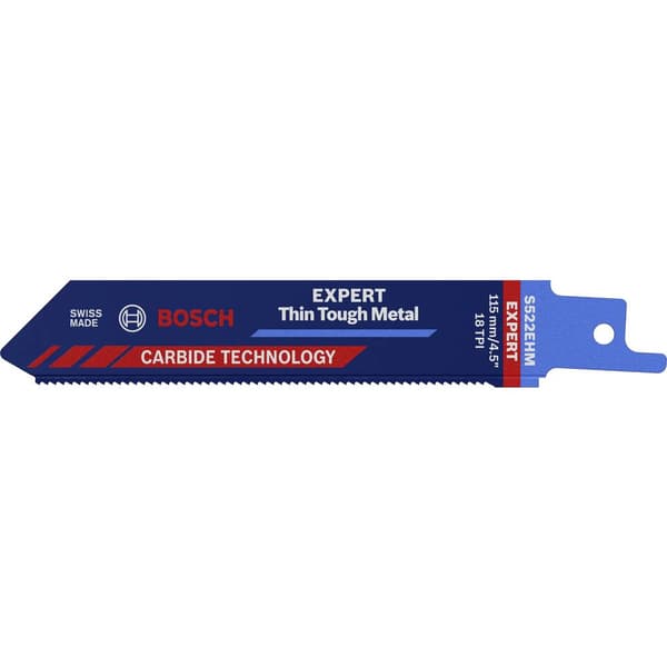 Bosch Accessories 2608900359 EXPERT ‘Thin Tough Metal’ s 522 EHM sabelsågblad, 1 st. Sågblad, längd 115 mm 1 st