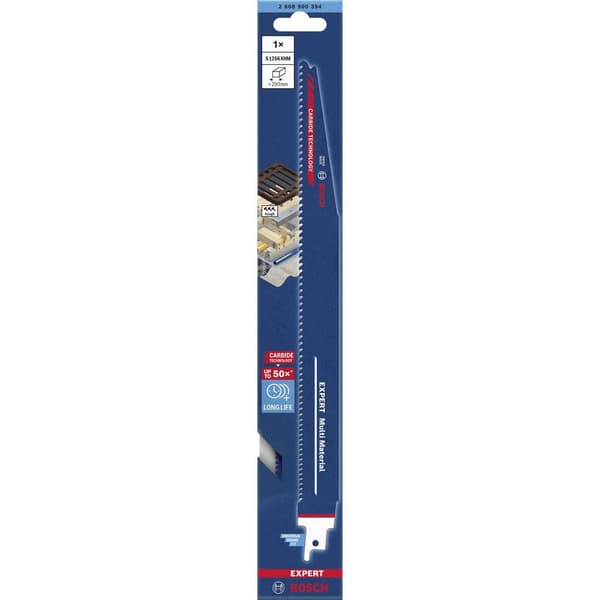 Bosch Accessories 2608900394 EXPERT ‘Multi material’ s 1256 XHM sabelsågblad, 1 st Sågblad, längd 300 mm 1 st