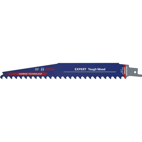 Bosch Accessories 2608900404 EXPERT ‘Tough Wood’ s 1142 KHM sabelsågblad, 3 st. Sågblad, längd 225 mm 3 st