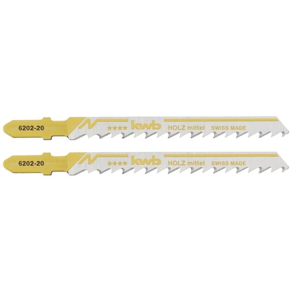 kwb 620220 Sticksågblad, träbearbetning, HCS, T-skaft, 2 x medel 2 st