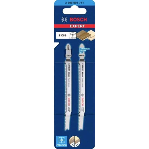 Bosch Accessories 2608901711 EXPERT ‘WOOD 2-SIDE CLEAN’ T308 B ARK 2 st
