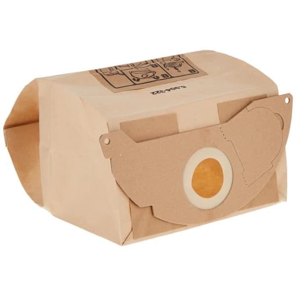 KÄRCHER Pappersfilterpåse, paket med 5