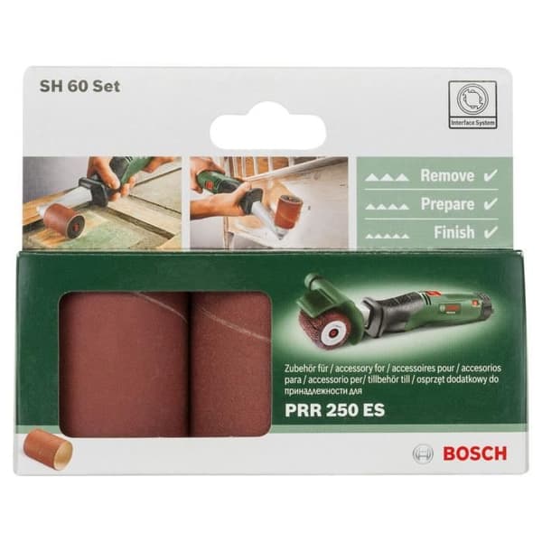 BOSCH Slipande set PRR 60mm G80 + G120 + G240