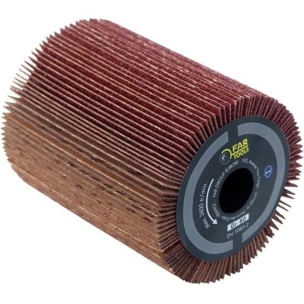 Slipande klaffborste Ø80mm - L 100mm för slipning