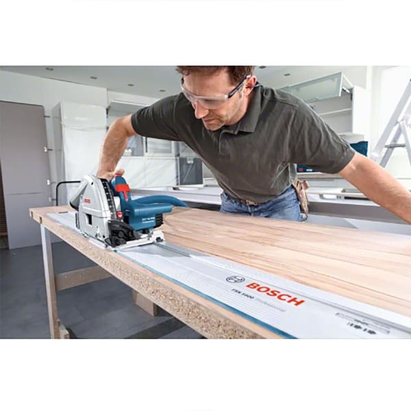 Bosch Professional Dyksåg Gkt55gce+2xfsn1400+1fsnvel+l-boxx Silver