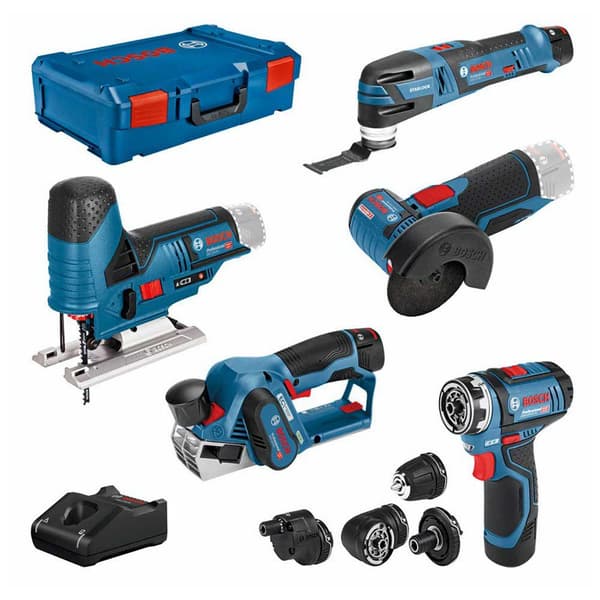 Bosch Professional Sæt 12v (0615a0017d) 5 Stykker Blå