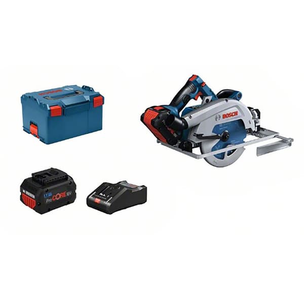 Bosch Professional Rundsav Gks18v-68gc+2x8.0ah Proc18v+gal18-160+l-boxx Søvfarvet