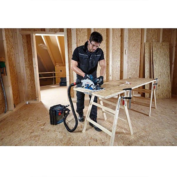 Bosch Professional Pyörösaha Gks18v-68gc+2xpc5.5+gal1880+fsn+l-boxx Hopeinen
