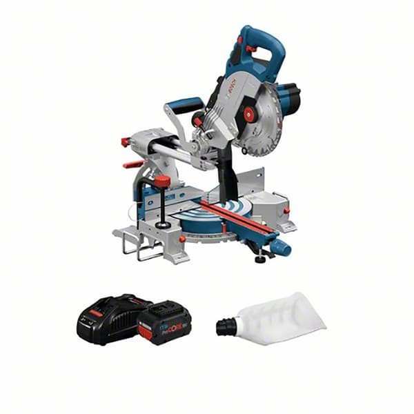 Bosch Professional Geringssavkasse Gcm 18v-216 2x5.5ah Pro Core 18v Søvfarvet