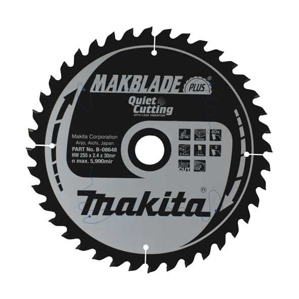 RUNDSAV TIL TRÆ 255x30mm 40-TÆNDER MAKBLAD >>>B-32471