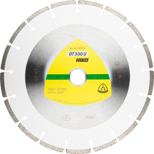 KLINGSPOR SEGMENTERET DIAMANTKLING 350 mm x 2,8 mm x 25,4 mm DT300U UNIVERSAL