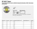 Miniatyrbillede 2 af 2: KLINGSPOR FULD DIAMANT DISC 180 mm x 1,6 mm x 30/25,4 mm DT600F TIL KERAMIK