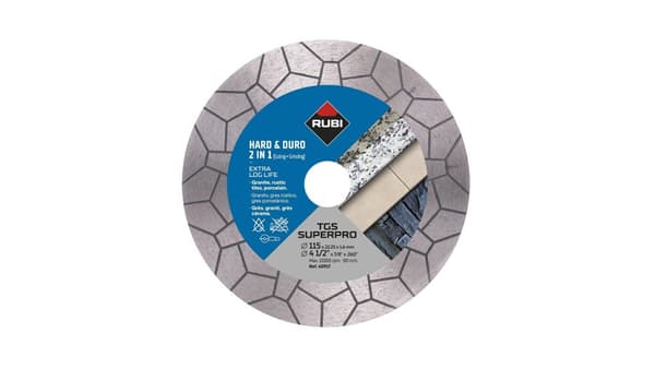 RUBI DIAMOND DISC TGS 125 SUPERPRO TIL SKÆRING OG SLIBNING 2-i-1