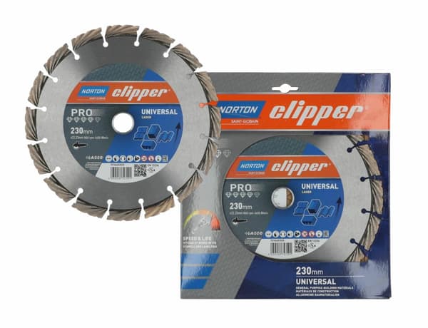 NORTON D.UNIVERSAL DISC 230mm CLIPPER PRO UNIVERSAL LASER