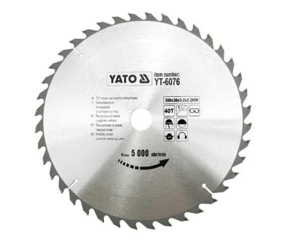 YATO WIDI RUNDSAV 300x30mm 40-TAND 6076