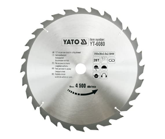 YATO WIDI RUNDSAV 350x30mm 28-TAND 6080