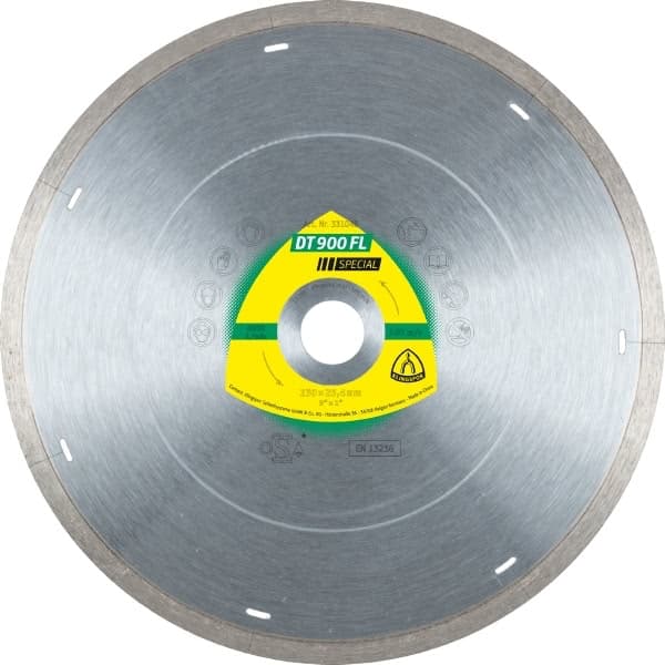 KLINGSPOR FULL DIAMANT DISC 125 mm x 1,4 mm x 22,2 mm DT900FL SUPRA, GRES, SPECIAL, DRY, WET