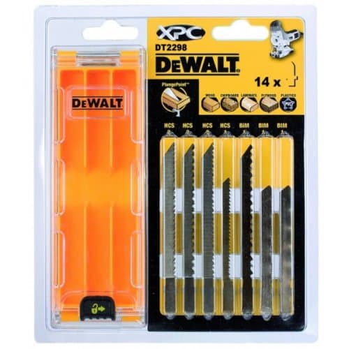 DEWALT STIKSAVBLADE MIX 14 stk. TRÆ/LAMINAT/PVC