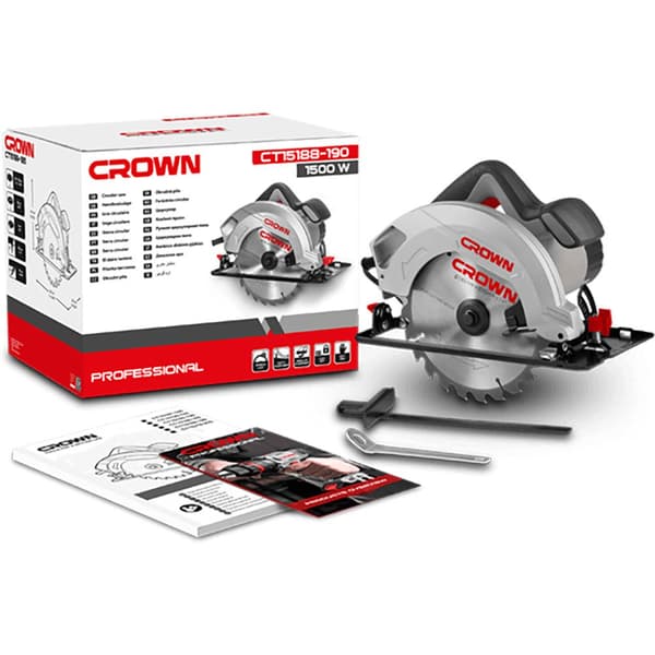 Crown Cirkelsåg Ct15188-190 1500w