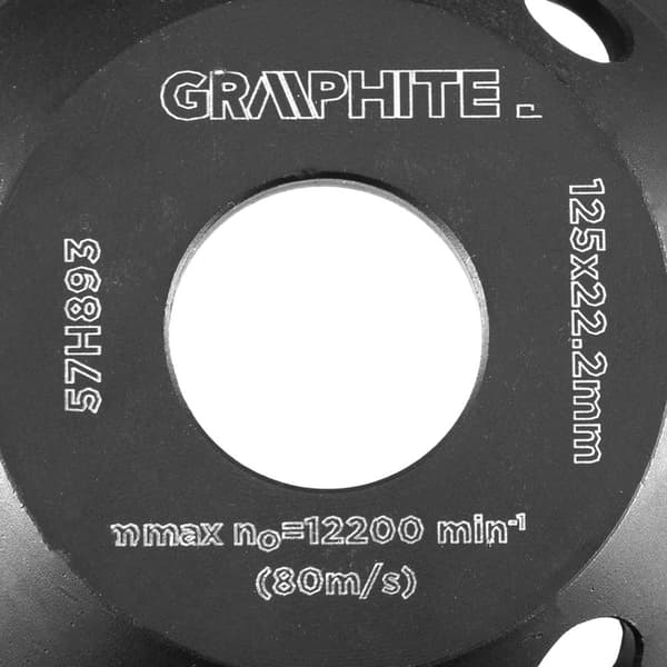 Diamantslipskiva 125 x 22,2 x 5 mm, L-segment