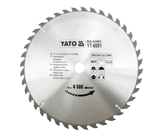 YATO WIDI CIRKELSÅG 350x30mm 40-TAND 6081