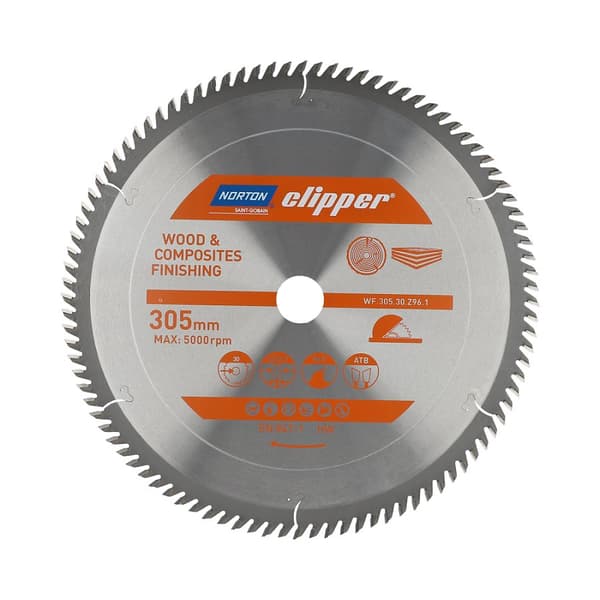 NORTON RUNDSAV 305 mm x 30 mm x 96z TRÆ OG KOMPOSITTER ATB (3,2 / 2,2)