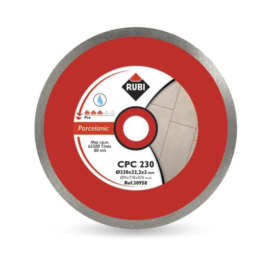 RUBI DIAMOND DISC CPC 200 x 25,4 mm PRO FÖR PORSLIN PLATSER