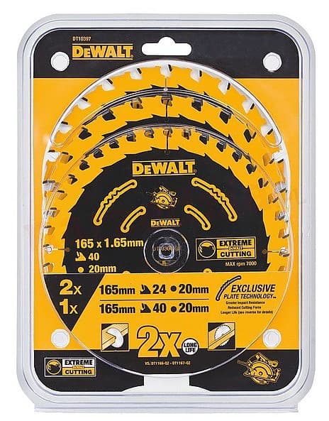 DEWALT-PYÖRÄSAHA EX SET. 3 kpl.