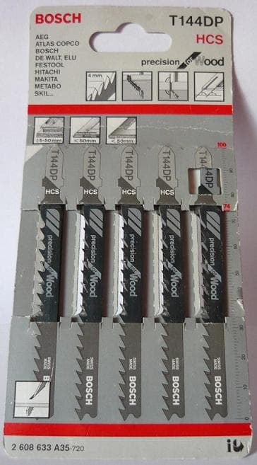 BOSCH JIGSAW TERÄ 5 kpl T144DP KEITTIÖTASO