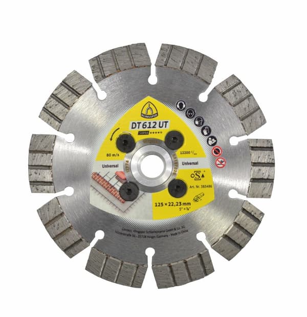 KLINGSPOR SEGMENTERAD DIAMANTKLAVA 125mm x 2,4mm x 22,2mm DT612UT MED OFFSET / FÖR SKÄRNING