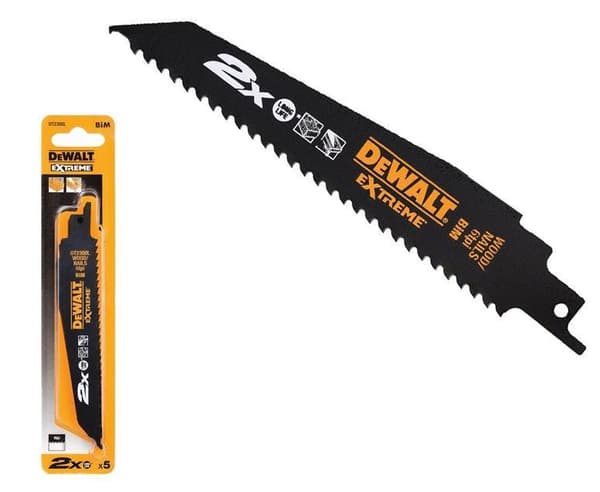 DEWALT RECIMER SAHAN TERÄSETTI 5 kpl, 152mm PUU NAULILLA EXTREME / 5 kpl