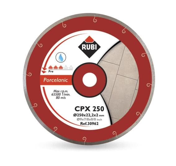 RUBI DIAMOND DISC CPX 200 x 25,4 mm PRO, posliinilaattoihin