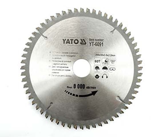 YATO RUNDSAV TIL ALUMINIUM 250x30mm 100-TAND 6095