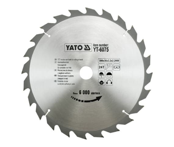 YATO WIDI RUNDSAV 300x30mm 24-TAND 6075