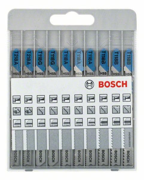 BOSCH SAVKLINGER "T" SÆT TIL METAL 10 stk