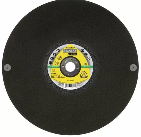 KLINGSPOR METALLILEIKKAUSLAIKAT 400mm x 4.0mm x 25.4mm A624SX
