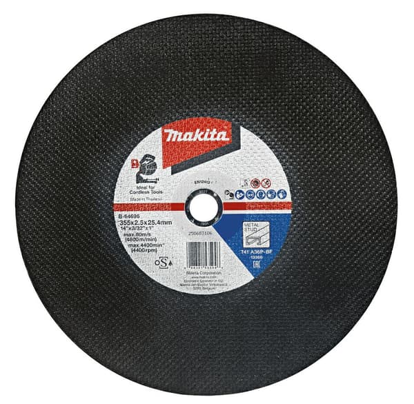 MAKITA MET SHIELD. 355mm x 2,5mm x 25,4mm / 5 stk.