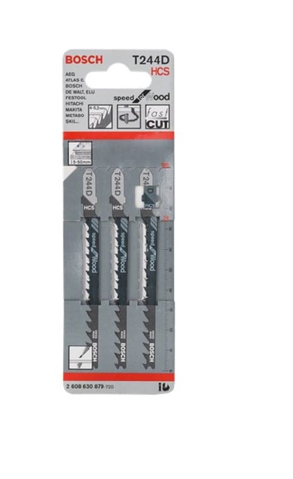 SAHANTERÄ T 244 D (3 kpl) HCS BOSCH