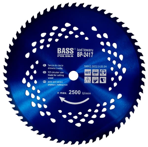 500 mm x 2,5 mm x 60T x 32,0-20,0H Widia Disc